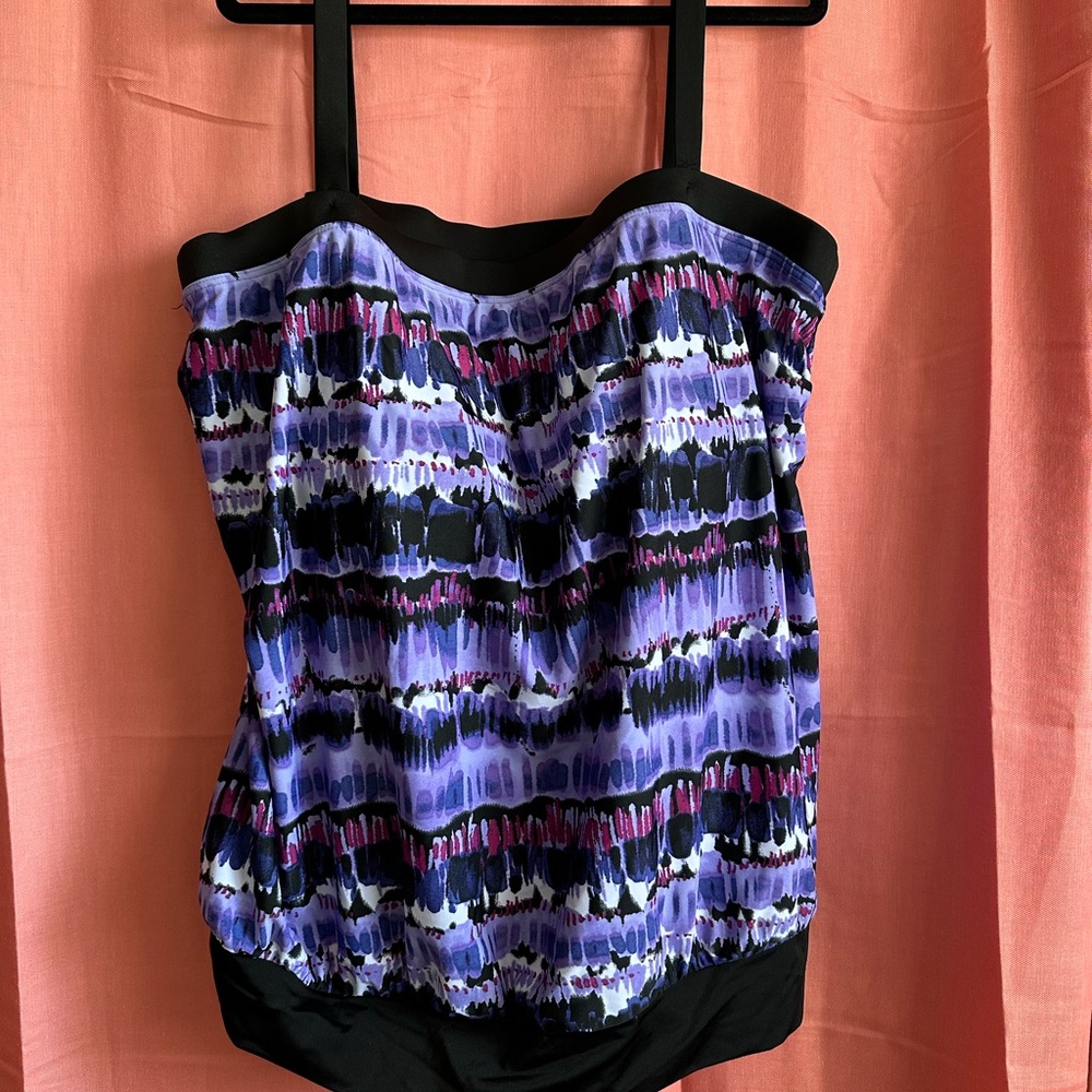 Merona Purple and Black Women's Swim Bikini